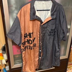 Two-Tone Button-Up Shirt